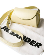 JIL SANDER/ “Cannolo” Mini Flap Shoulder Bag Lemon Yellow