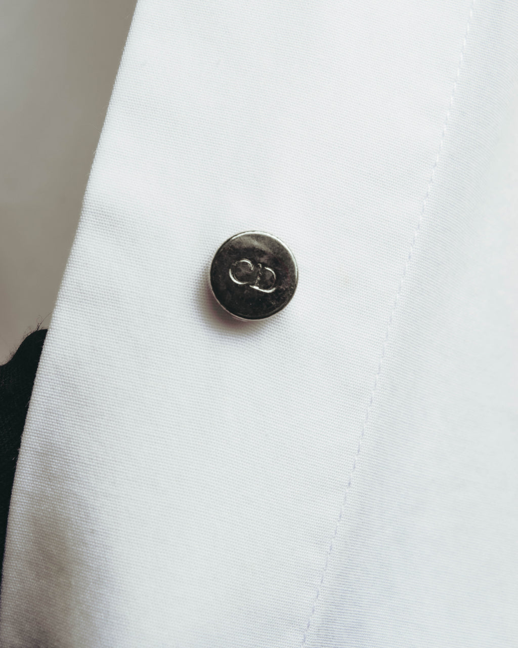 "Christian Dior" 10's Clean cotton dress shirt