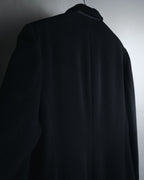 "GIORGIO ARMANI" 90’s Minimalist draped maxi long coat