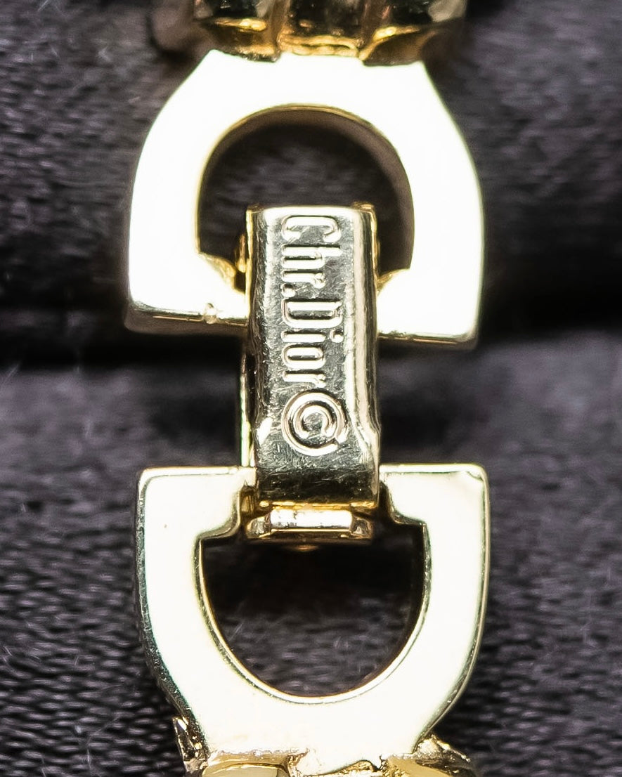 "Christian Dior" Double chain gold bracelet