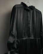 -SPECIAL- “Christian Dior” 90’s Silk pleated ruffle dress