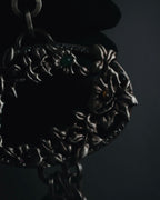 "VALENTINO GARAVANI" 2010’s dark romantic statement necklace＆belt