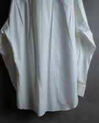 "GUCCI" Slightly glossy cotton white shirt