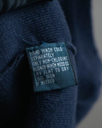 -MOOD MILLÉSIMES- Polo by Ralph Lauren” 90’s-00’s deep navy pima cotton knit vest