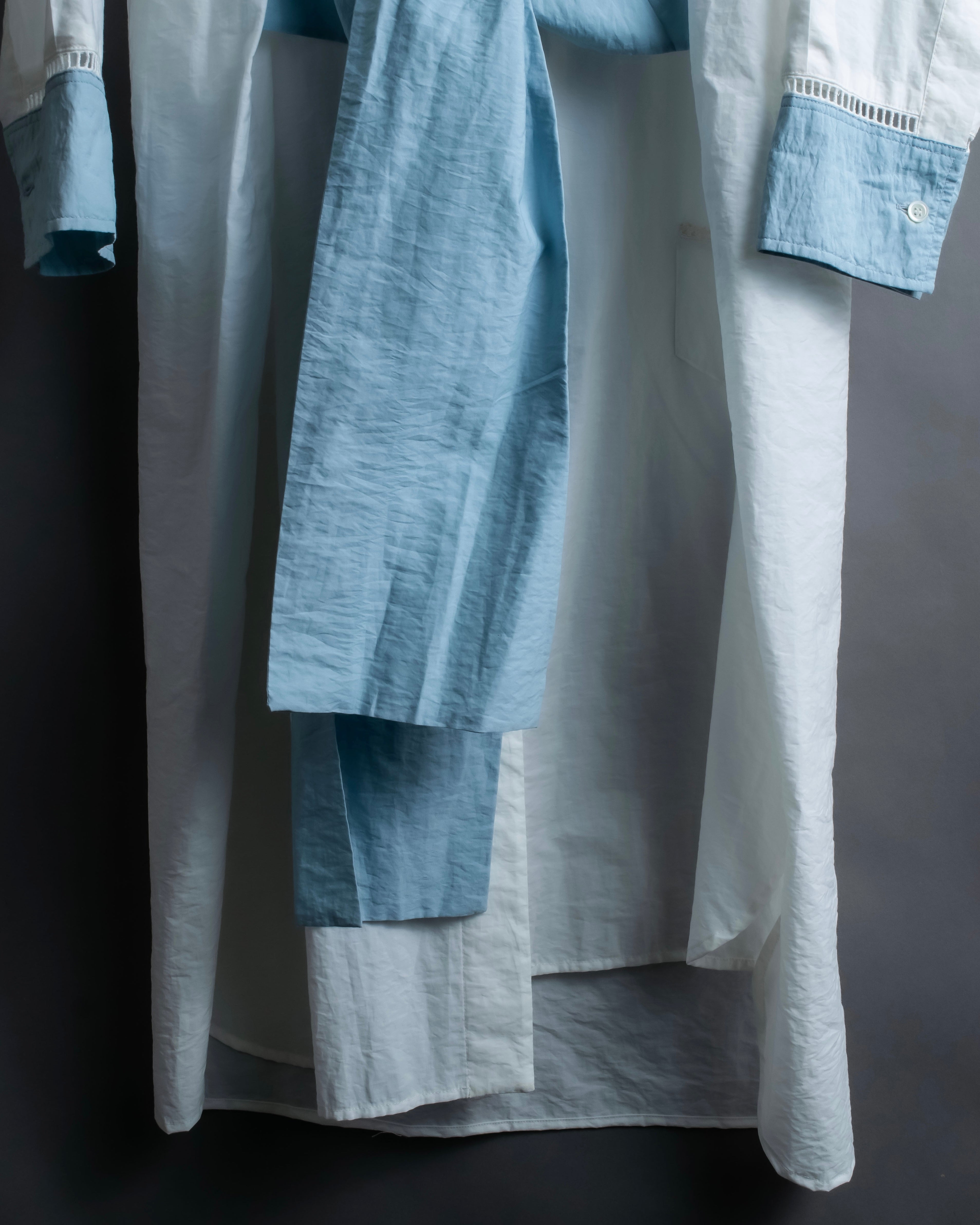 "LOEWE" Asymmetrical waist ribbon design long shirt