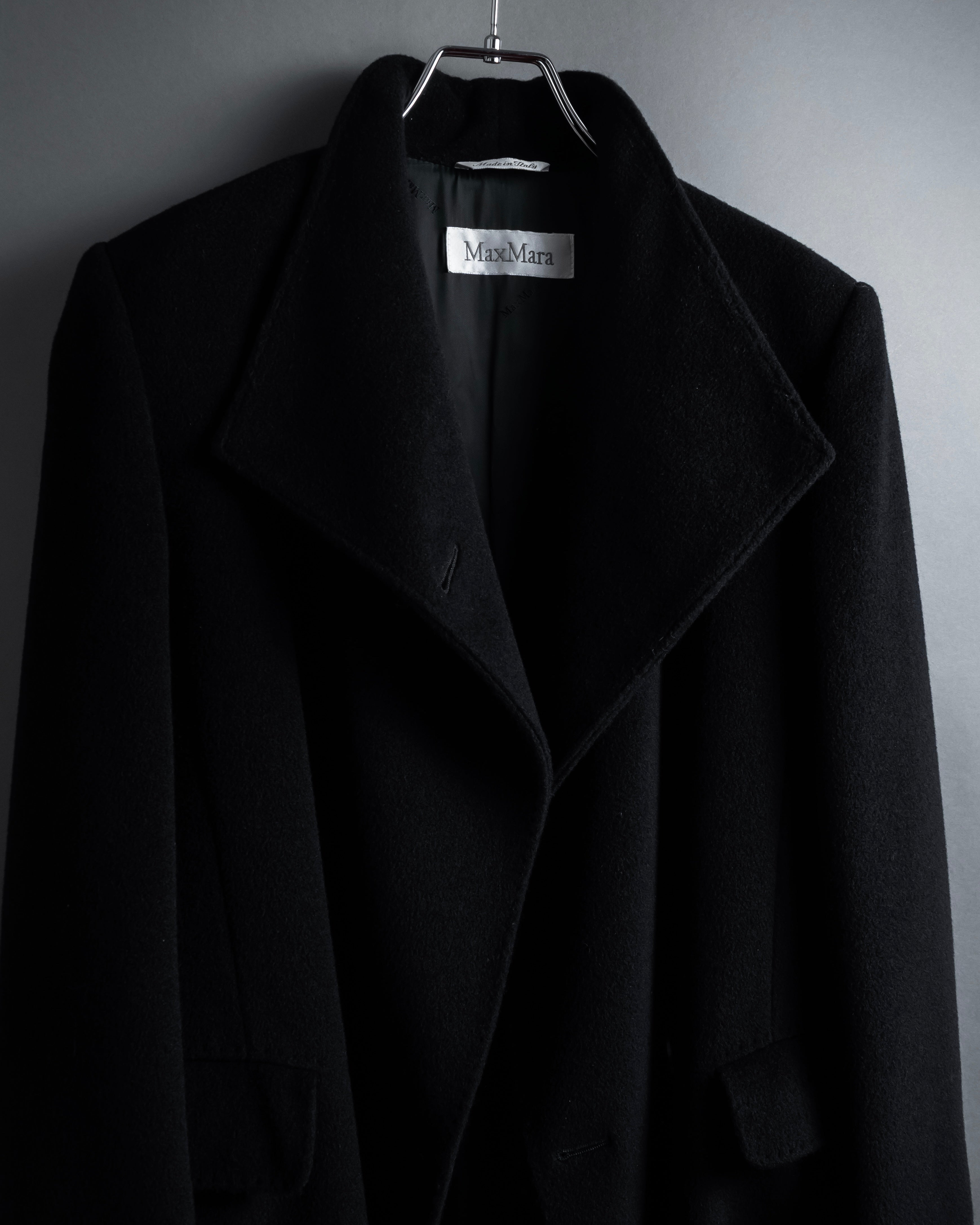 "Max Mara" 90's Asymmetrical front long chester coat