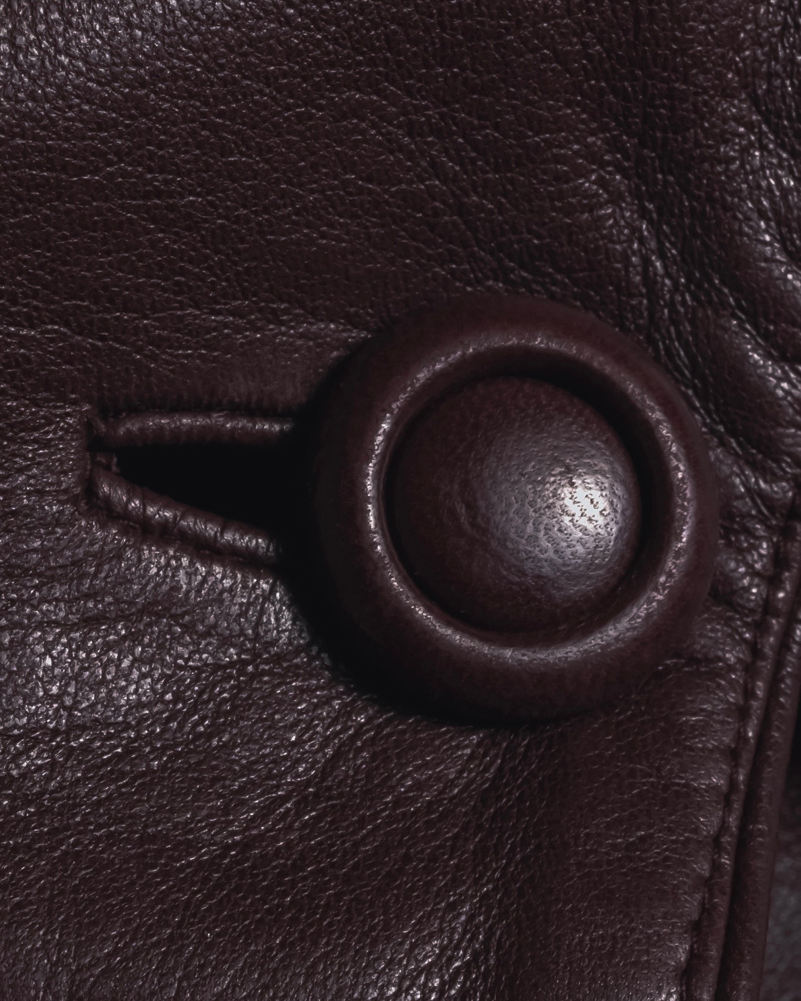 "LOEWE" 80’s-90’s nappa leather shawl-collar jacket