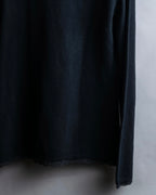 "DOLCE & GABBANA" Lace layered design V-neck knit