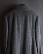 "BALENCIAGA" Alpaca blend maxi length shaped chester coat