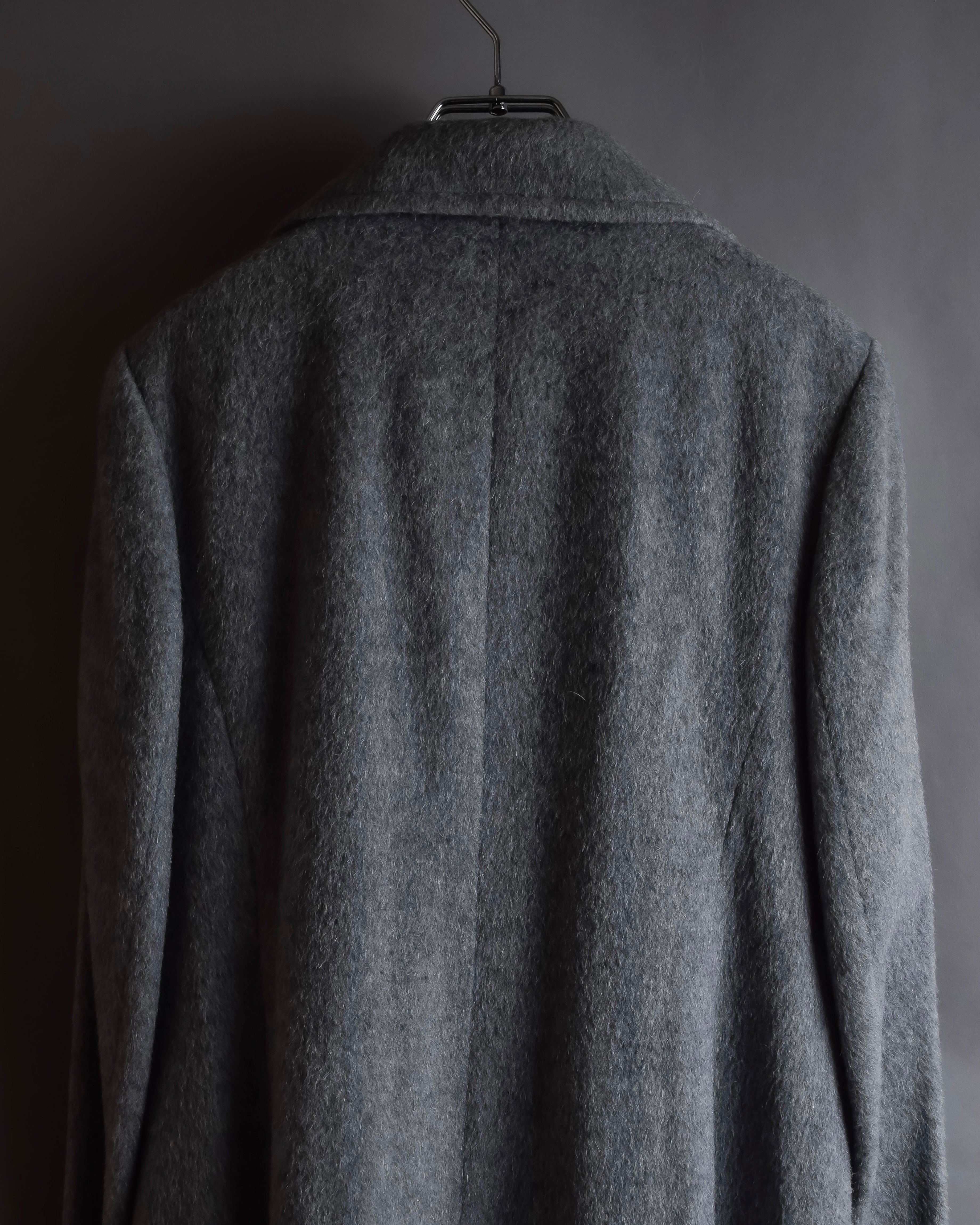 "BALENCIAGA" Alpaca blend maxi length shaped chester coat