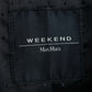 "Weekend Max Mara" 100% goat leather flower motif zip up short length jacket