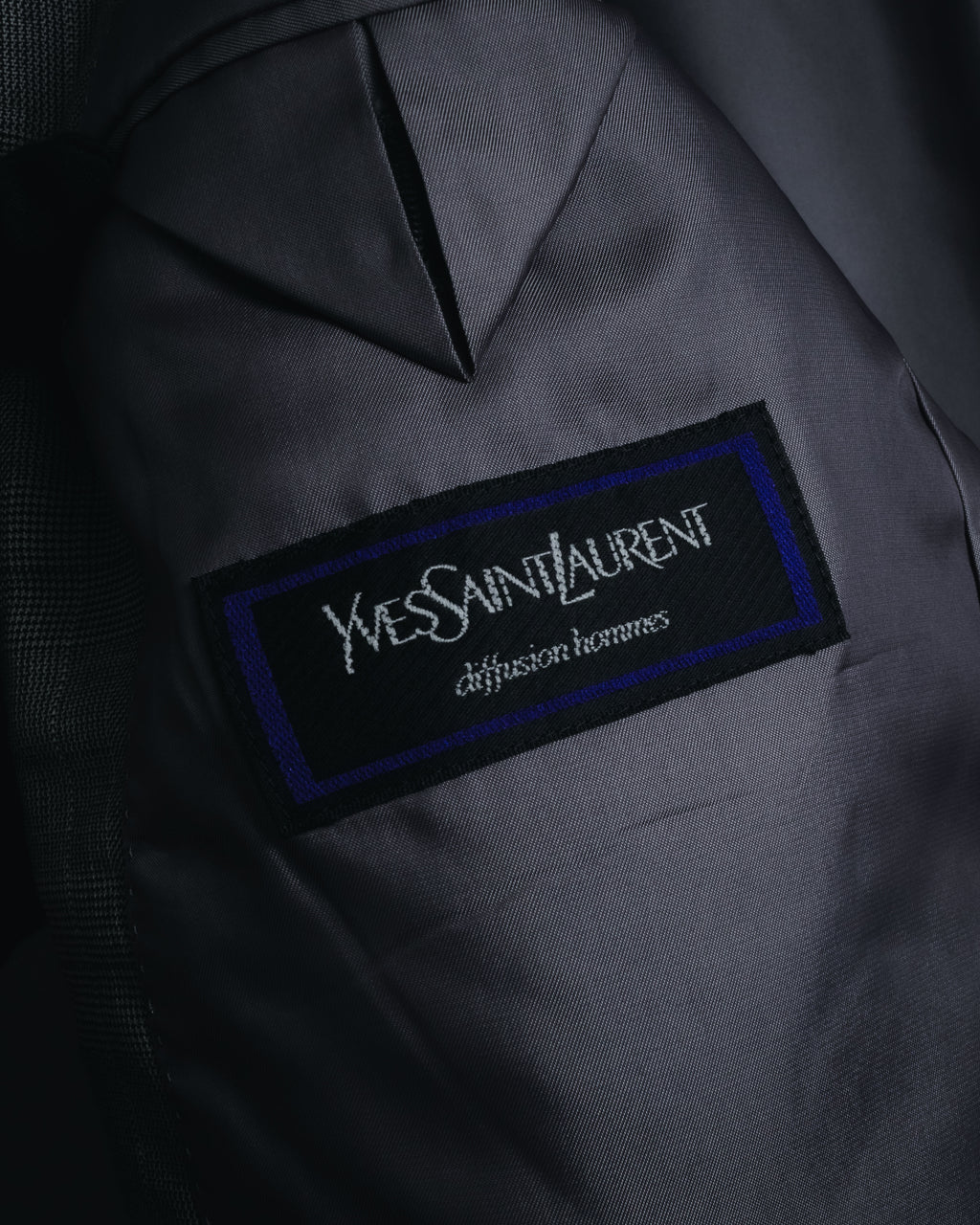"YVES SAINT LAURENT" 80’s-90’s glen check tailored suit set