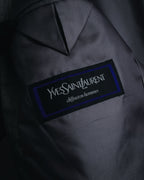 "YVES SAINT LAURENT" 80’s-90’s glen check tailored suit set