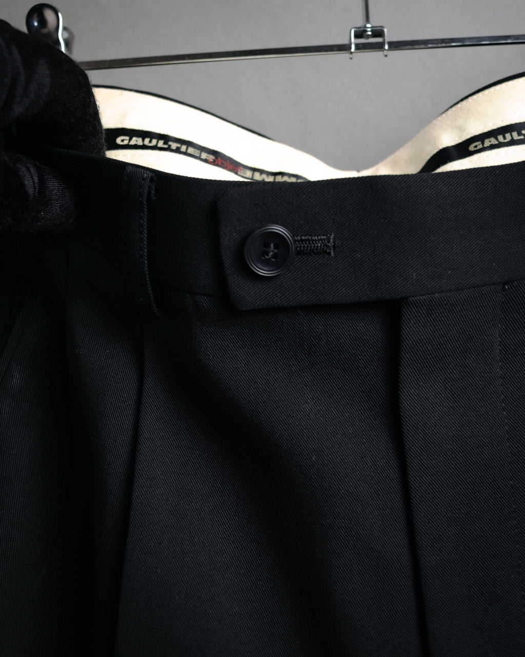 “GAULTIER objet HOMME” 90’s Two tuck wide trousers