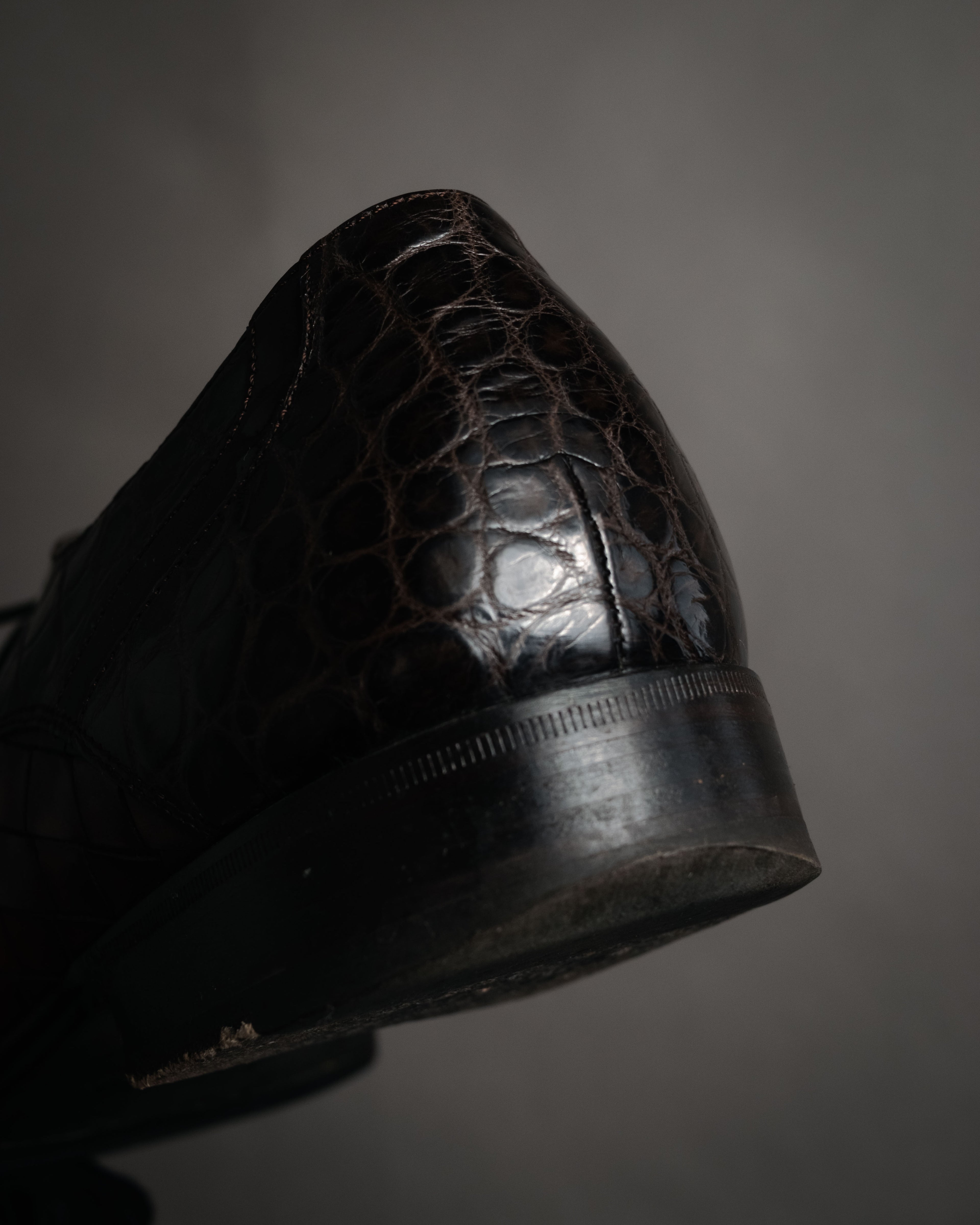 “DOLCE&GABBANA” 2008–2014 Exotic leather and intrecciato oxford shoes