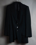 "Y’s" 00’s Asymmetric pleated-back three-button jacket