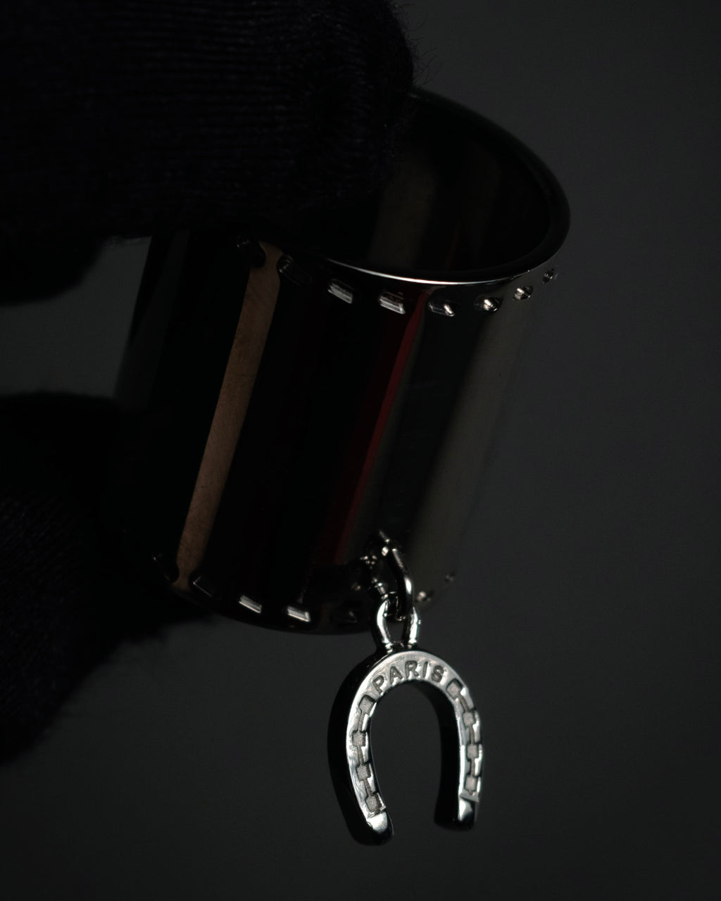 “HERMES” 2010’s Fetiche horseshoe charm scarf ring