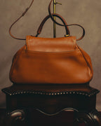 -SPECIAL- “Christian Dior” 2006-2007 Gaucho saddle leather two-way satchel