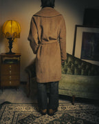 -SPECIAL- “Max Mara” 90’s-00’s Angora blend belted wrap coat