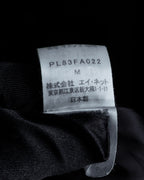 "ISSEY MIYAKE PLANTATION" Minimalist design A-line stand collar coat