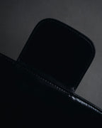 Bolso de cuero con diseño acolchado de diamantes de Yves Saint Laurent de los años 80-90