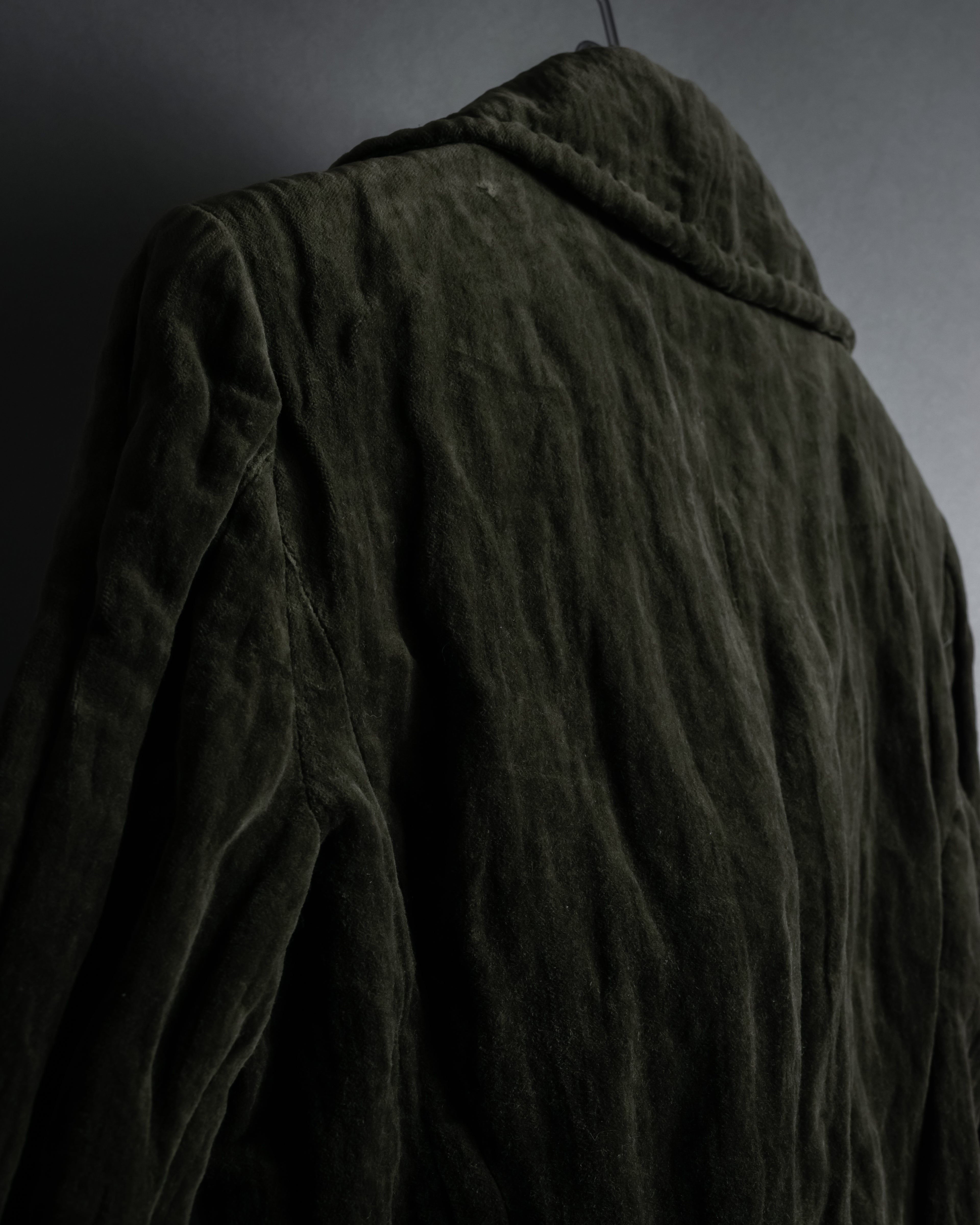 “Max Mara” 90’s-00’s metallic velour jacket