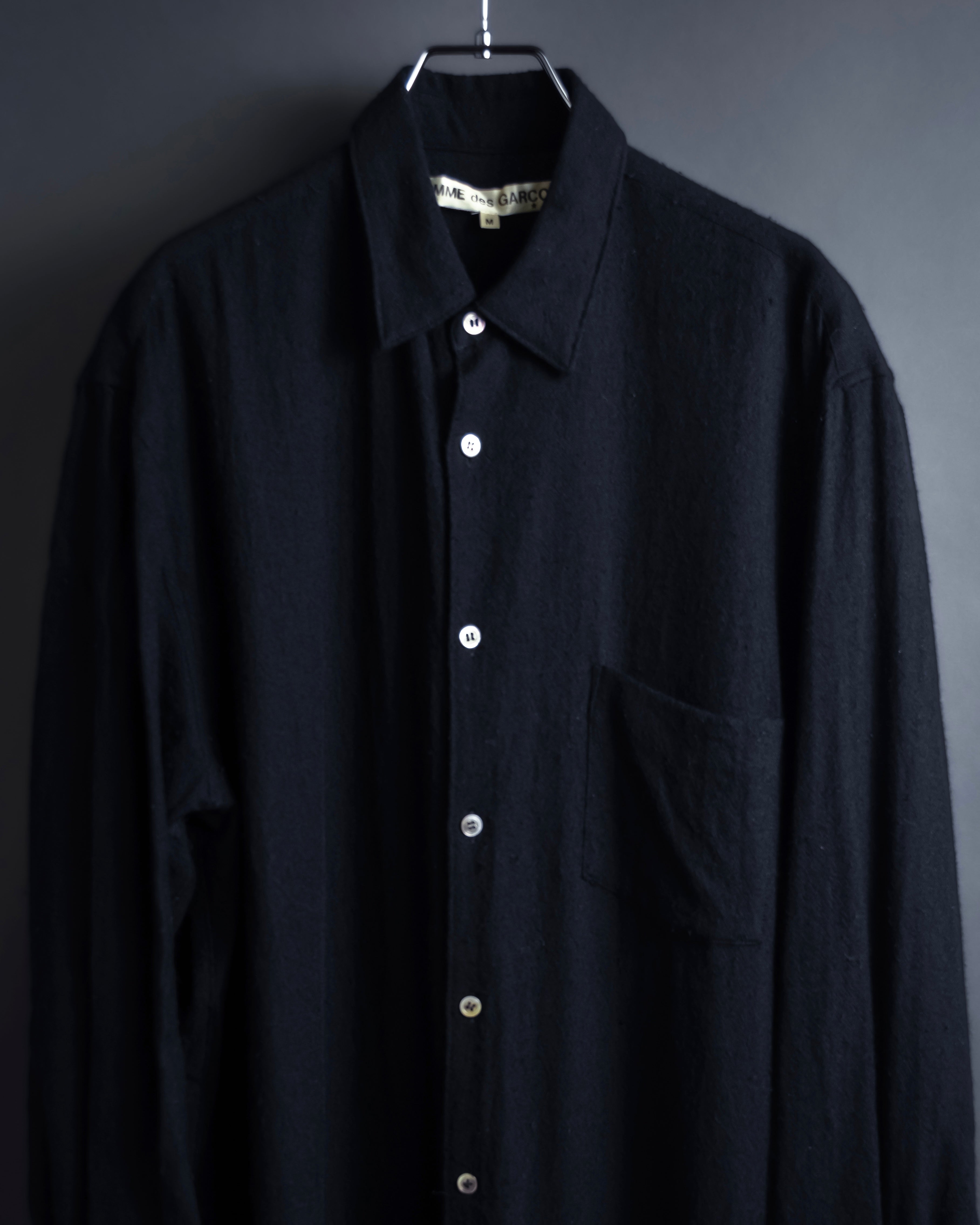 "COMME des GARCONS" 94AW Straight silhouette wool shirt dress