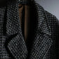 "Vintage houndstooth oversized tweed chester coat"