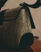 "Salvatore Ferragamo" Crocodile embossed Gancini shoulder bag