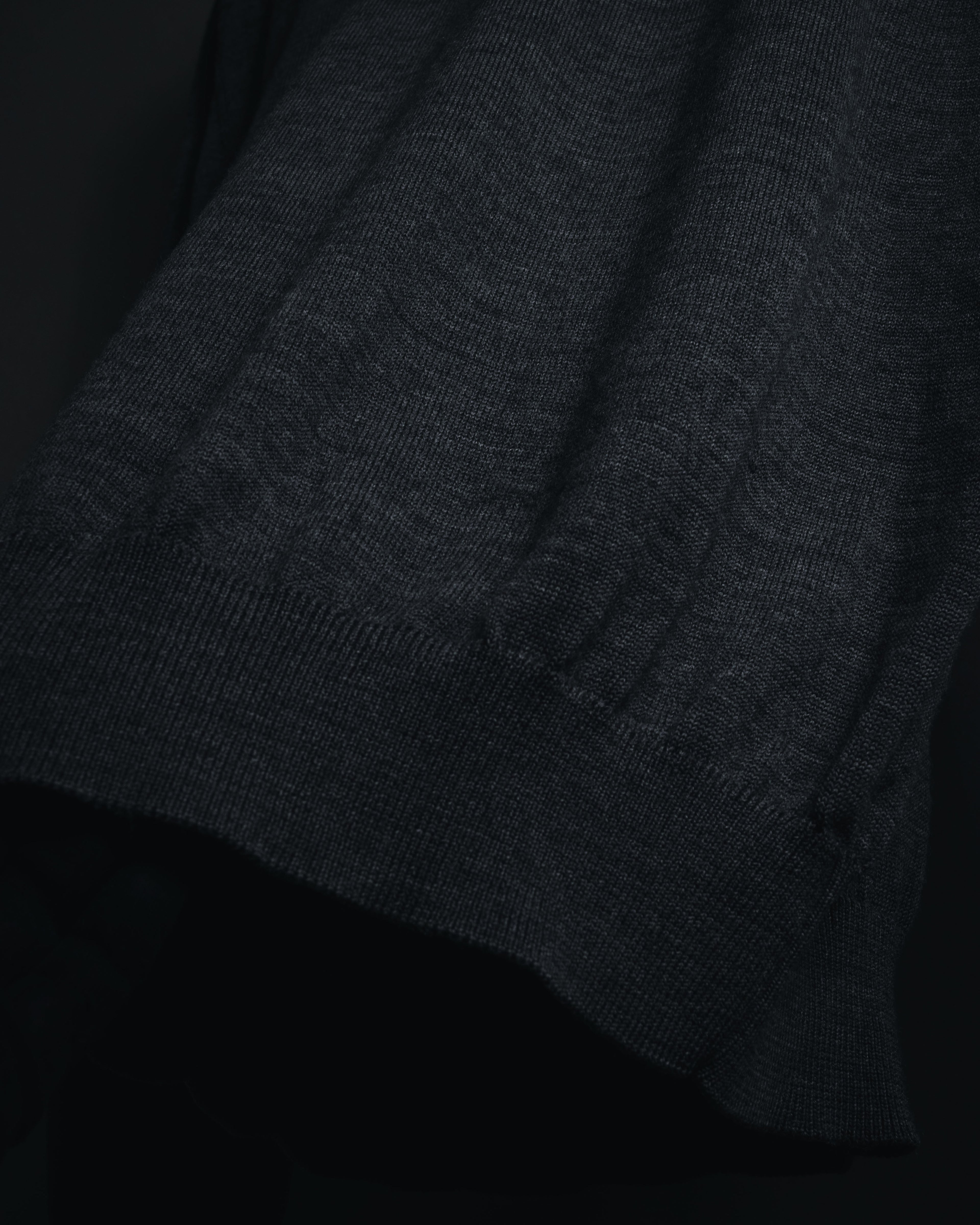 "YVES SAINT LAURENT" 80’s-90’s embroidered logo wool knit sweater