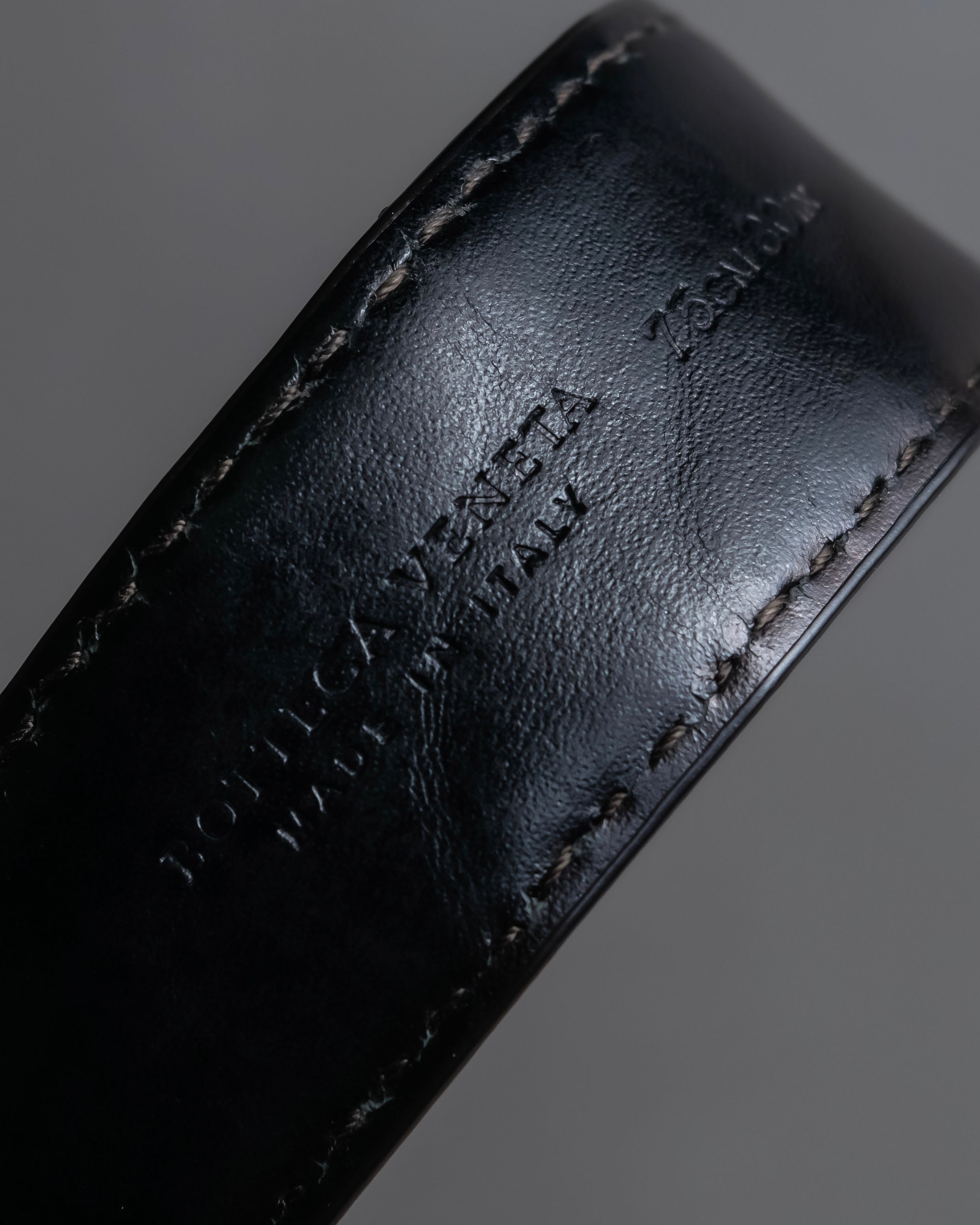 "BOTTEGA VENETA" Intrecciato technique leather belt