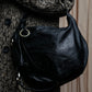 "FENDI" Curved design swirl motif leather one shoulder bag