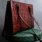 “Jean Paul Gautier” Crocodile-embossed business bag