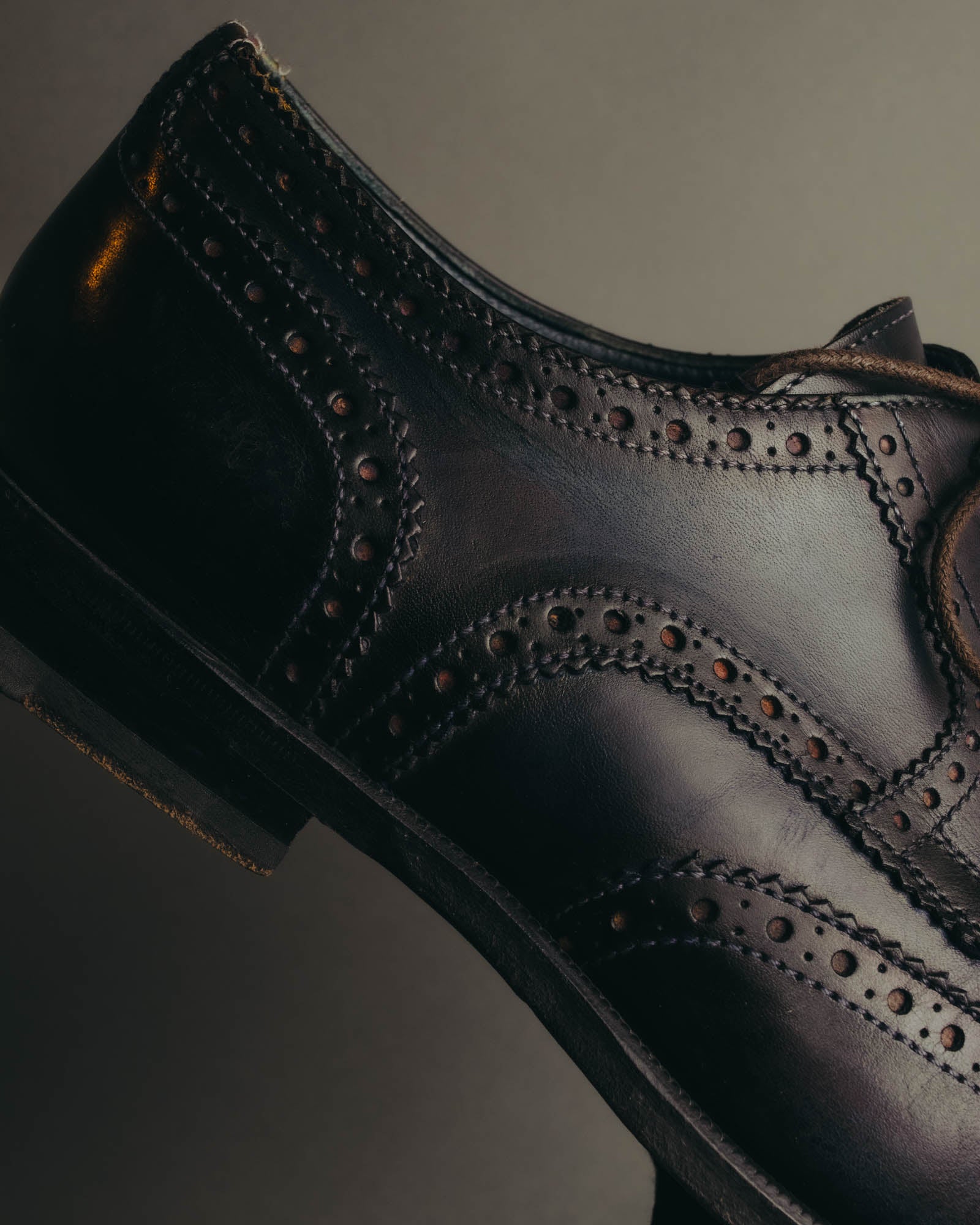 “Alberto Guardiani” 00’s-10’s Full brogue leather derby shoes