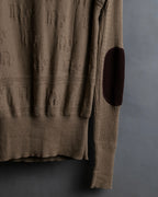 "Christian Dior" John Galliano period elbow patch knit