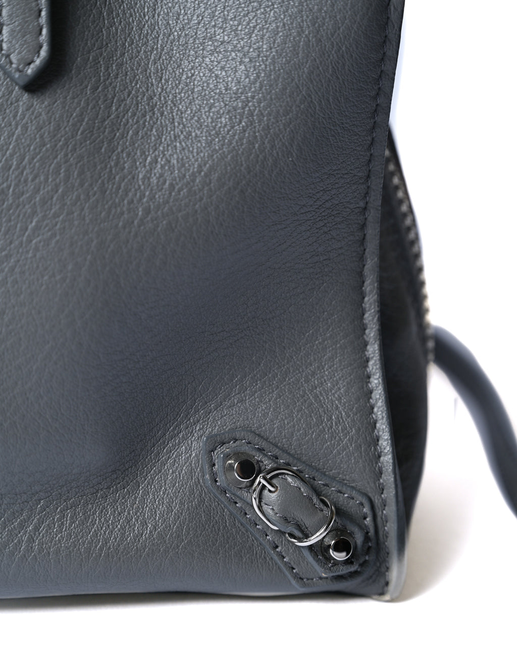 BALENCIAGA/ “Papier A6 ” Zip Around 2 Way Handbag Gray