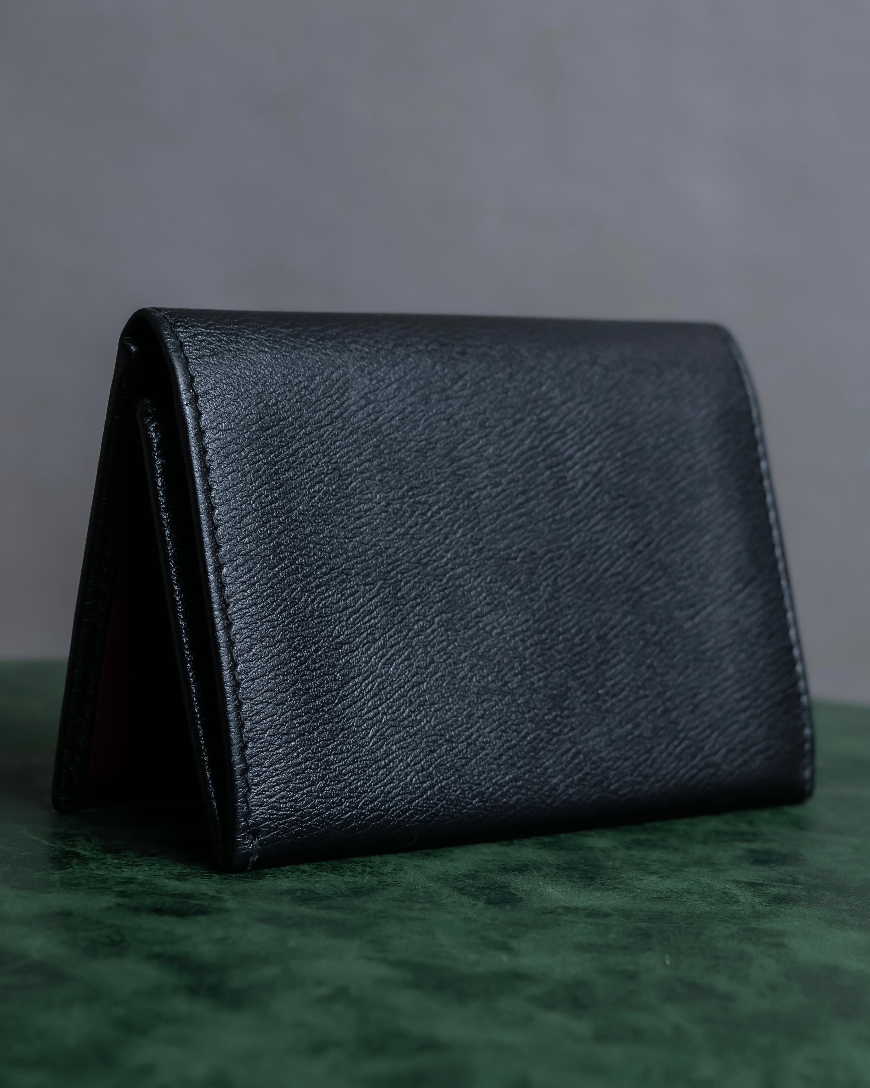 "LOEWE" Anagram logo engraved leather card case