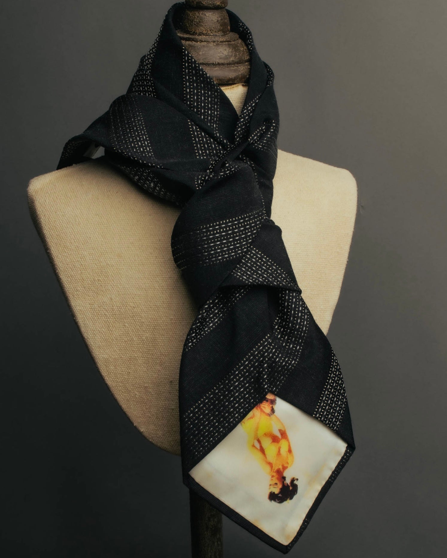 "Dolce & Gabbana" 00's-10's Silk wool scarf tie
