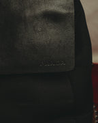 “PRADA” 90’s-00’s Nylon and leather flap messenger bag