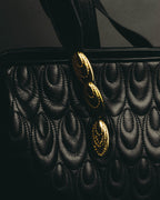 "Valentino Orlandi" 80's-90's Sculptural quilted leather shoulder bag