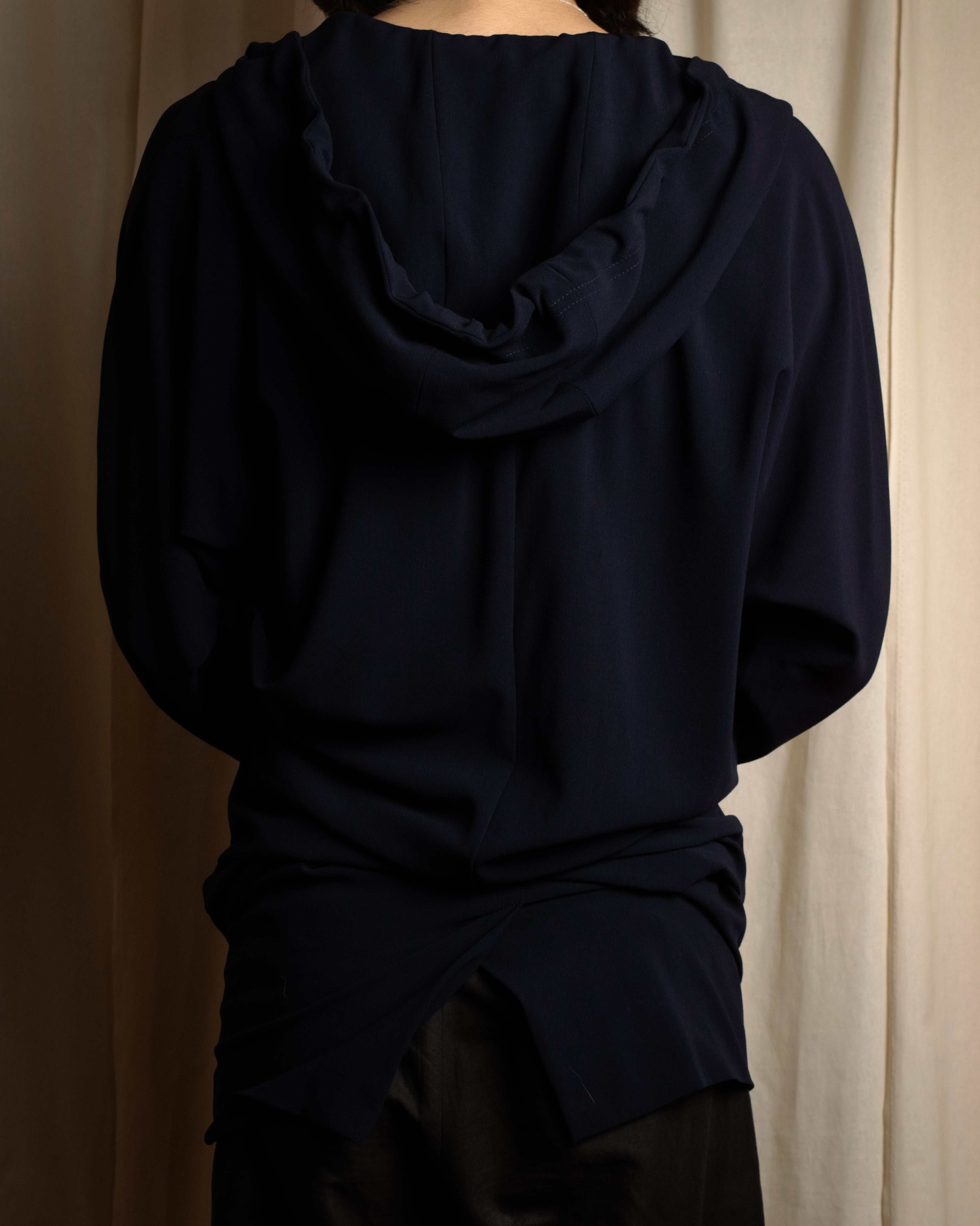 "Max Mara" Draping design hooded coat