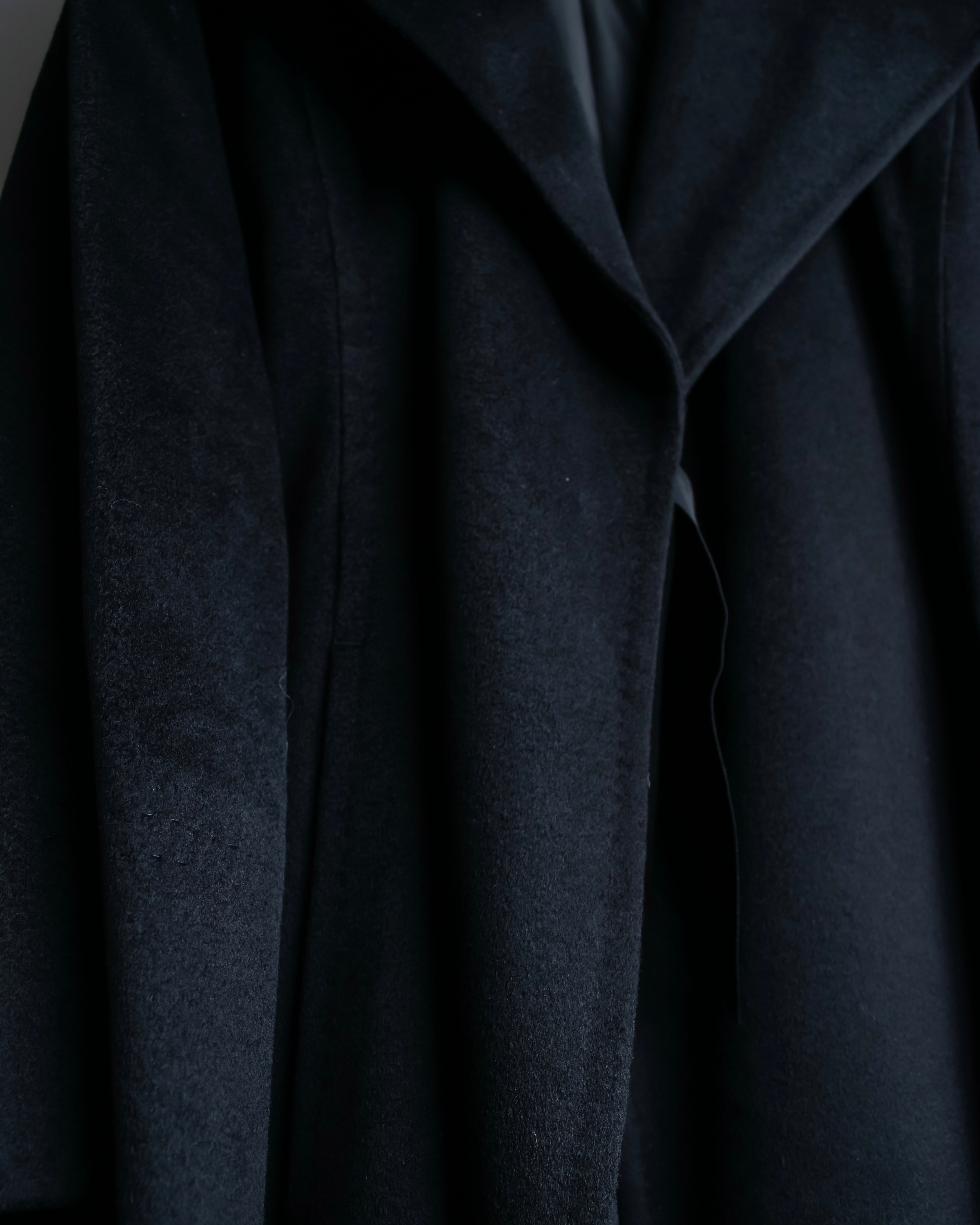 "PAUL SMITH" 100% wool maxi length belted gown coat