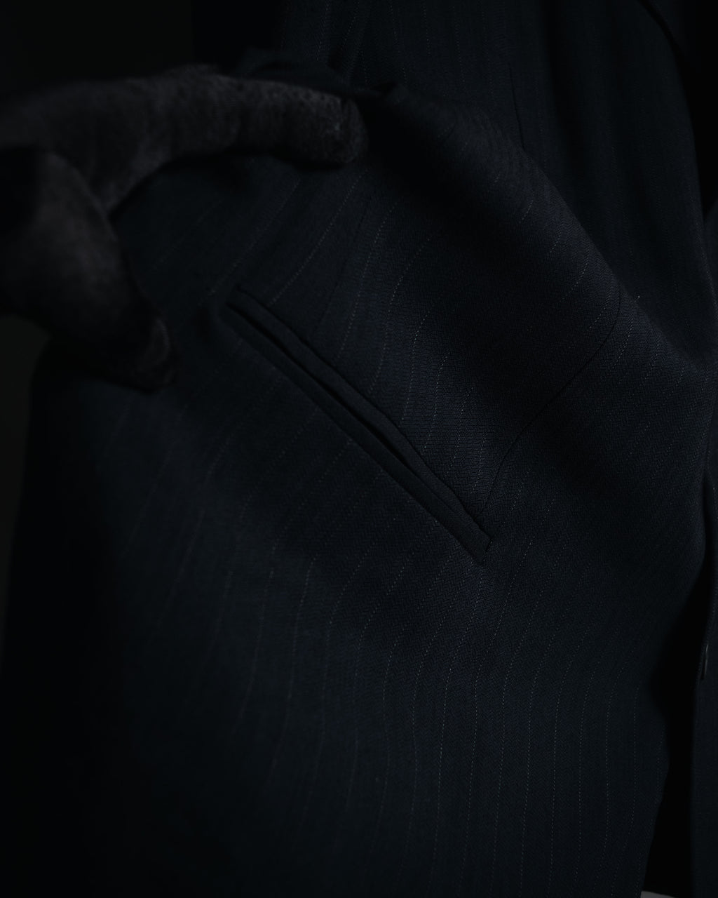 "GIORGIO ARMANI" 90’s pinstripe soft-tailored suit set