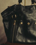 "Yves Saint Laurent" 00's-10's Slouchy leather downtown tote bag