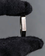 "MAISON MARGIELA" Numbered logo engraved hexagonal silver ring