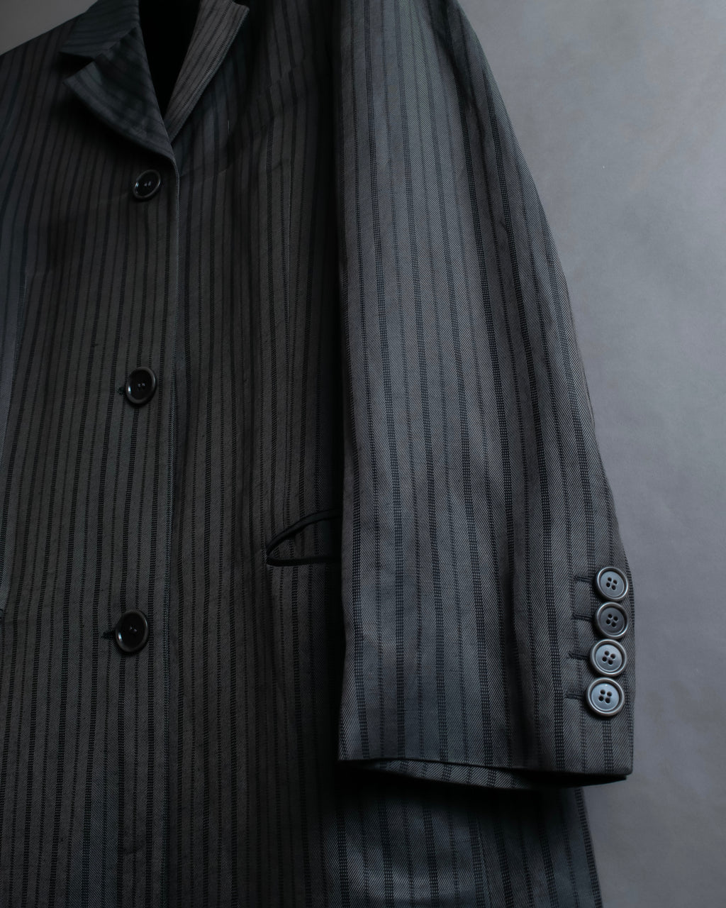 "Acne Studios" Antique design long striped coat