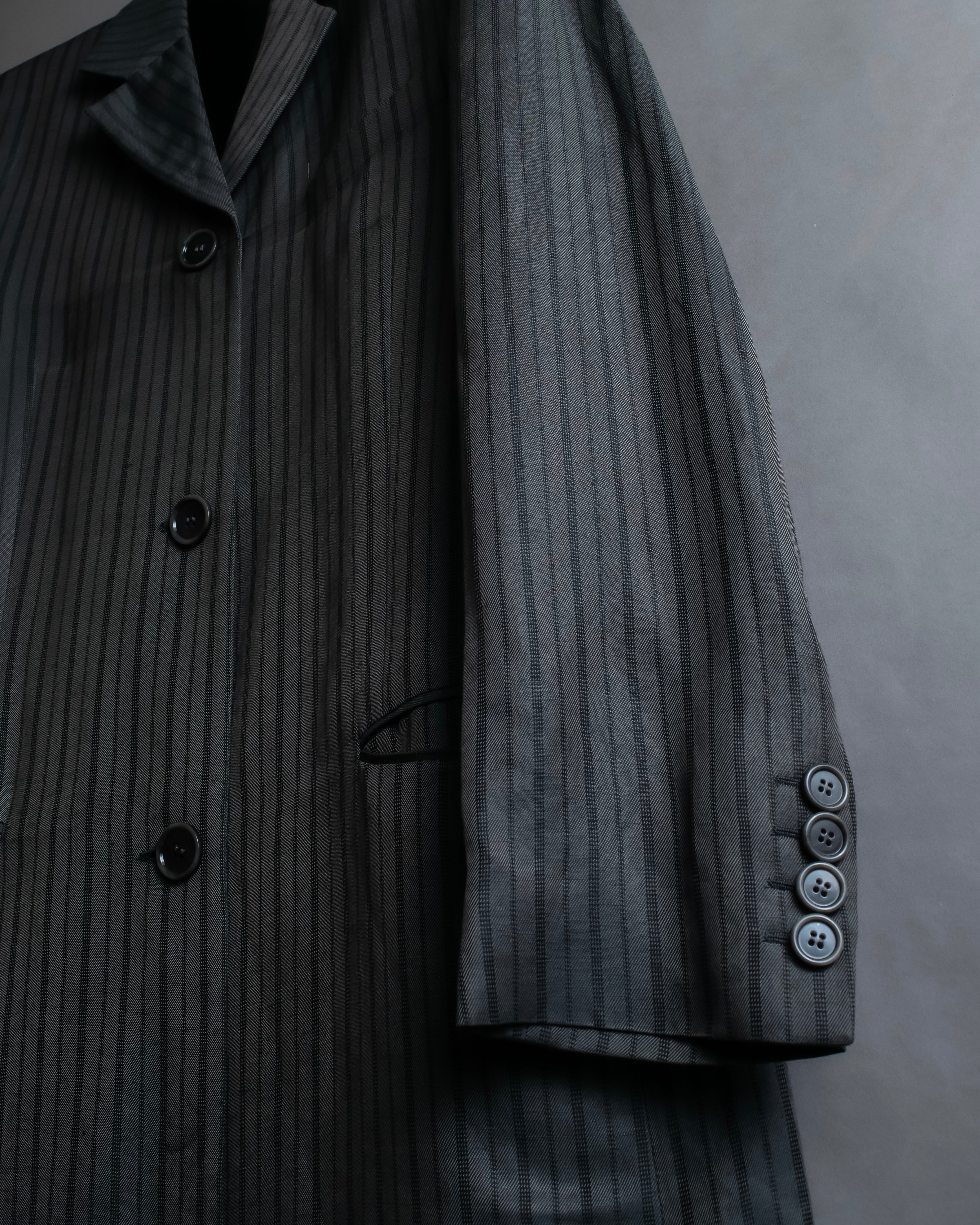 "Acne Studios" Antique design long striped coat