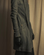 -SPECIAL- "Rick Owens" 13AW Ribbed leather zip-up jacket