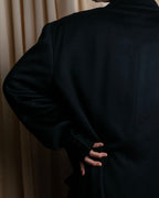 "Vintage super maxi length double-breasted oversized chester coat"