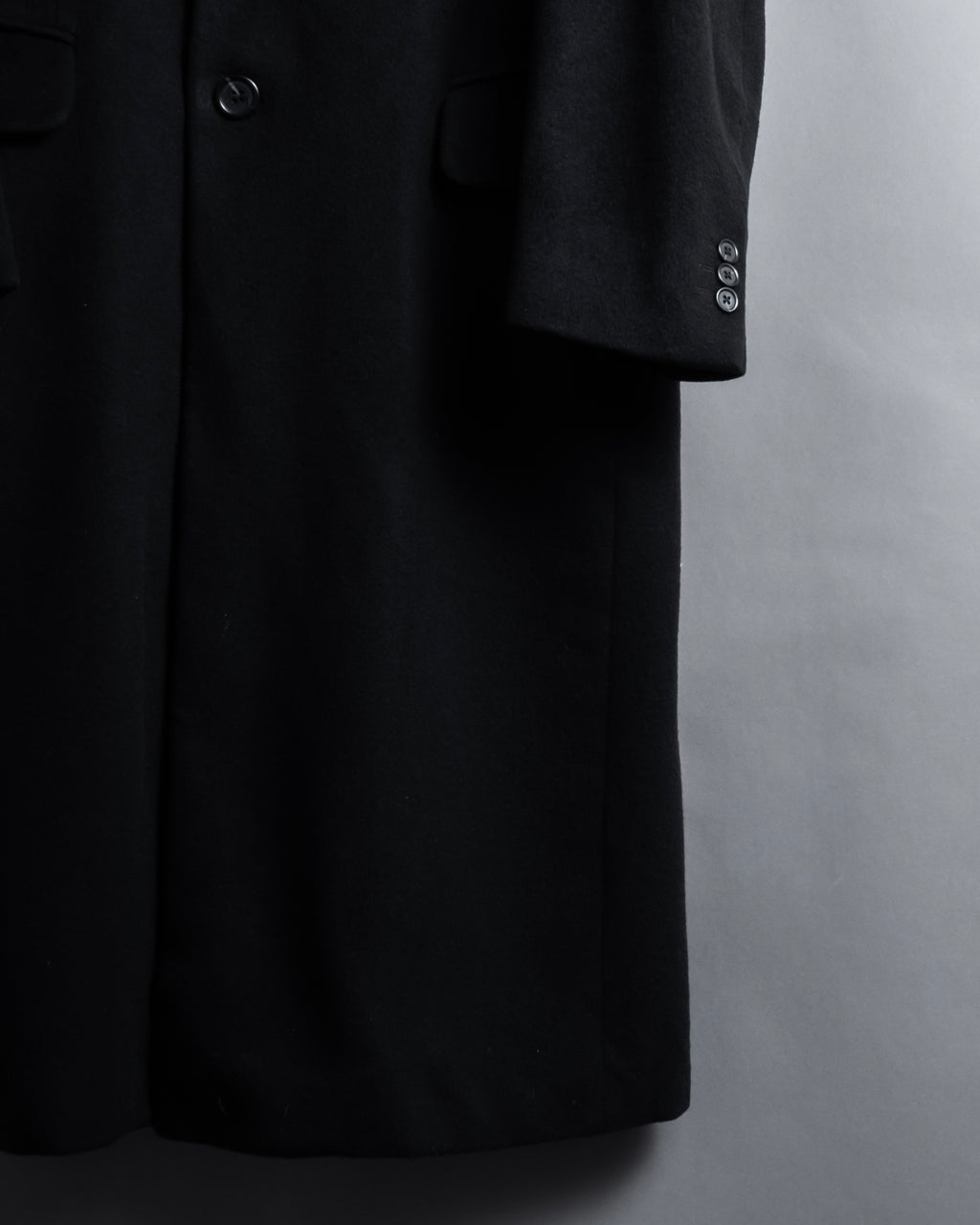 "FENDI" 80's-90's Classic cashmere long chester coat